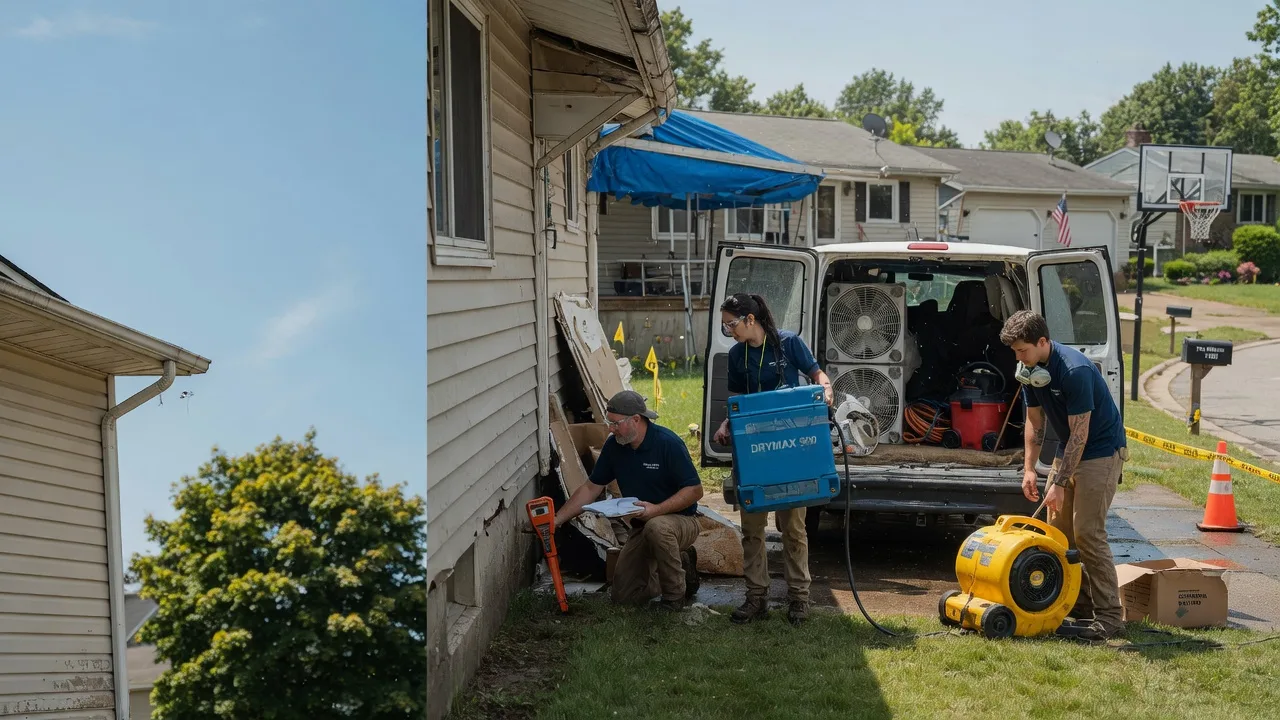 Ceiling Leak Cleanup in North Kingsville, OH near me
